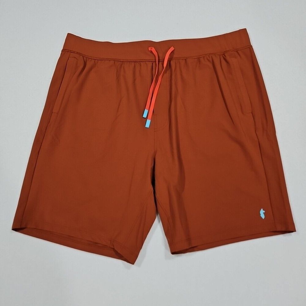 Cotopaxi‎ Veza Adventure Nylon Shorts Mens 2XL Spice Orange Drawstring Stretch